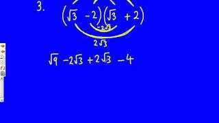 Surds Part 1 Mathscast [upl. by Yendyc]