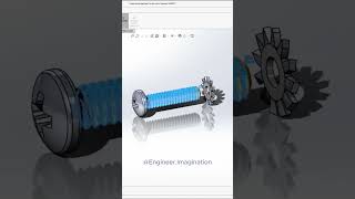 Screw with External Tooth Lock Washer  EngineerImagination solidworks shorts trending viral [upl. by Wurster]