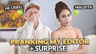 BEING MEAN TO MY EDITOR PRANK  SURPRISE  IVANA ALAWI [upl. by Rifkin]