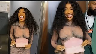 Sza Danced Backstage To Celebrate Her Grammy Win 2024grammys grammys [upl. by Areik66]