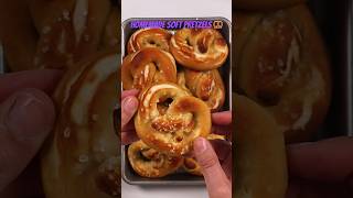 HOMEMADE SOFT PRETZELS RECIPE – LINK IN DESCRIPTION shorts recipe pretzels [upl. by Harbert]