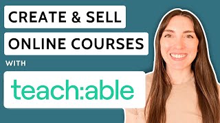 Full Tutorial How to create amp sell online courses with Teachable in 2024 [upl. by Nomolas435]