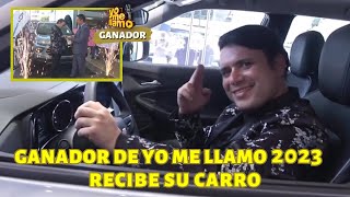 El Ganador de Yo Me Llamo Ecuador 2023 quotJuan Gabrielquot recibe su carro [upl. by Notnats]