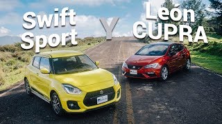 Suzuki Swift Sport y SEAT León CUPRA  Más diversión por tu dinero [upl. by Whiney]