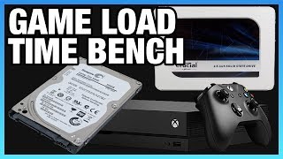 SSD vs HDD Game Load Benchmarks on Xbox One X [upl. by Fontana]