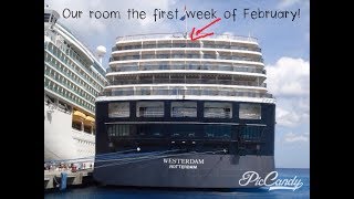 Holland America aft facing balcony 8141 Westerdam review [upl. by Pieter853]