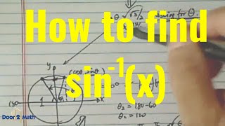 EASY EXPLANATION of ARCSINX  Trigonometry [upl. by Dilan]