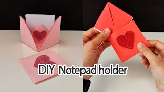 How to make a creative notepad holdernotepad holder craft [upl. by Munshi]