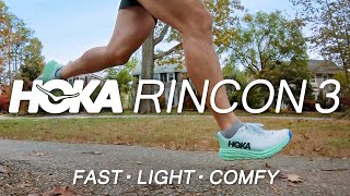 Hoka Rincon 3 Fast light responsive race shoe that is also comfortable [upl. by Nnaihs]