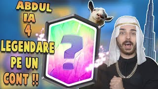 ABDUL IA 4 LEGENDARE PE UN CONT  Chest Opening Clash Royale Romania [upl. by Nassah552]