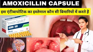 Amoxicillin 500mg capsule Use Dose Side Effects in hindi [upl. by Croix398]