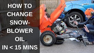 How to Change Snowblower Oil in 15 MINUTES OR LESS Ariens [upl. by Gereron]