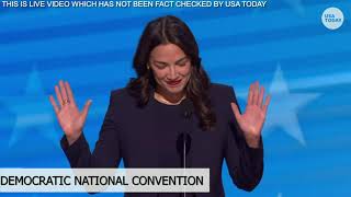 AOC speech at 2024 DNC America has rare and precious opportunity to elect Kamala Harris Tim Walz [upl. by Aimac914]