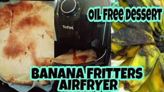 BANANA FRITTERS IN AIRFRYER PANSALANG PINOY FILIPINO FOODS BANANA OIL FREE EASY RECIPE SHORTS [upl. by Rollin]