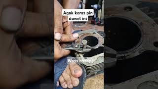 Lepas pin dowel agak keras pindowel bloksilinder engine [upl. by Cleary]