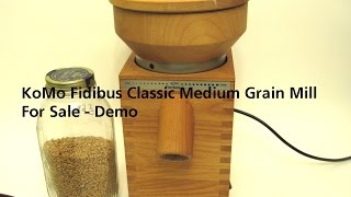 Komo Fidibus Classic Grain Mill Wolfgang Tribest For Sale  Demo Video  Grinding Spelt [upl. by Nas818]