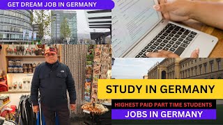 Jobs in Germany for Students I Study in Germany I Working in Germany I Part Time Jobs [upl. by Aram]