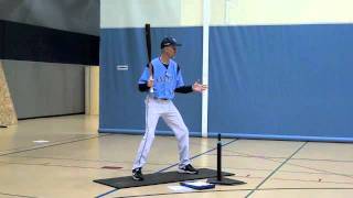 Teaching the basic hitting stance [upl. by Holton]