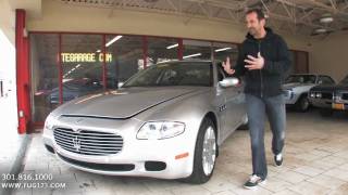 2006 Maserati Quattroporte for sale with test drive driving sounds and walk through video [upl. by Anavlis]