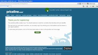 Priceline Part 1  Registering with Priceline [upl. by Moscow]