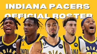 INDIANA PACERS OFFICIAL ROSTER 20222023 NBA SEASON [upl. by Allez]