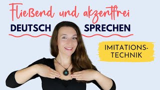 Akzentfrei und fließend Deutsch sprechen mit der Imitationstechnik│Dialog│Richtig Deutsch lernen [upl. by Fanchette888]