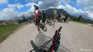 MTB  Sellaronda dal Passo Sella verso Selva di Val Gardena 26082023 [upl. by Lyrehc736]