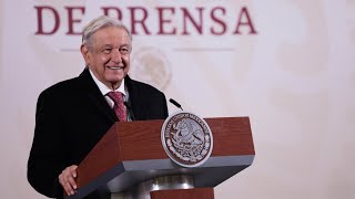 En México hay más seguridad y buen humor social Conferencia presidente AMLO [upl. by Callan377]