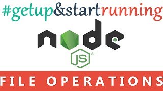 3 Nodejs File Input Output IO amp Management [upl. by Rfinnej]