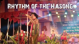 RHYTHM OF THE HASONG  Rabha folk orchestra  Rendu pendu hachu cultural program 2022 [upl. by Bilbe]