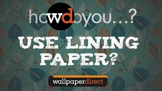 How to hang lining paper [upl. by Oler]