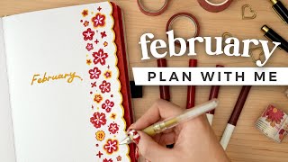 PLAN WITH ME  February 2024 Bullet Journal Setup [upl. by Atiral]