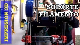 Hacer Soporte Para Rollo de Filamento ABS o PLA Para Impresora 3D 086 [upl. by Yeh]