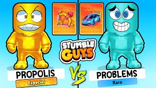 Batalha de Skins do Propolis vs Problems no Stumble Guys [upl. by Nytsrik]