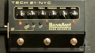 Tech 21 Sans Amp Programmable Bass Driver DI Gear Up [upl. by Kliman]