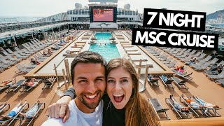 7 Night Cruise to Spain Italy amp France  MSC Grandiosa Full Ship Tour his first cruise ever [upl. by Annairoc479]