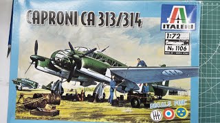 Italeri Caproni Ca 313314 172 Scale Model Aircraft [upl. by Bobbie]