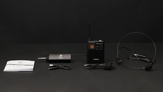 TONOR TW621 UHF Wireless Microphone System with Headset MicLavalier Lapel Mic Bodypack Transmitter [upl. by Bendicta117]