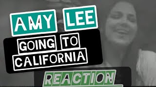 Amy Lee quotGoing to Californiaquot Zeppelin cover reaction [upl. by Elatsyrk573]