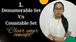 Denumerable Set  Countable Set  Countability of Set [upl. by Elacsap483]