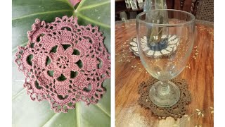 SPRING INSPIRED CROCHET LACE DOILY TUTORIAL  JaniceampMarian Crochet [upl. by Nelram364]