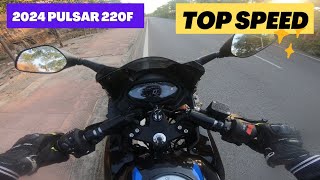 2024 Bajaj pulsar 220F Top Speed Test [upl. by Flight707]