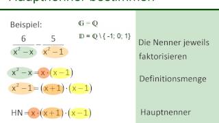 Bruchterme Hauptnenner bestimmen [upl. by Reisch]