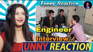 Engineer ka Interview Round2hell R2H  Funny Reaction by Rani Sharma [upl. by Carmine]