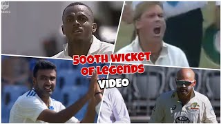 Legendary balls that became 500th Wicket for these legends  Last ball Six  Cricket [upl. by Ane]