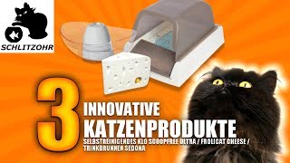 🔥3 Innovative Katzenprodukte selbstreinigendes Klo ScoopFree Trinkbrunnen Sedona FroliCat Cheese [upl. by Lorolla]