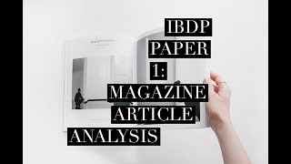 IBDP English A Paper 1 Magazine [upl. by Emad]