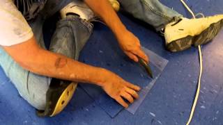 How To Install Vinyl Tile VCT Start To Finish Complete Job [upl. by Rratsal]