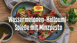 WassermelonenHalloumiSpieße mit Minzpesto [upl. by Fleeta]