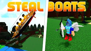 Fly and STEAL BOATS  VOID Glitch  ROBLOX Build A Boat [upl. by Ellswerth]